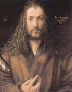 Albrecht Durer Self-protrait in a Fur-Collared Robe Germany oil painting artist